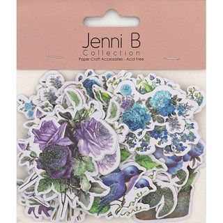 Jenni B Die Cuts Lavendar Garden 36Pcs