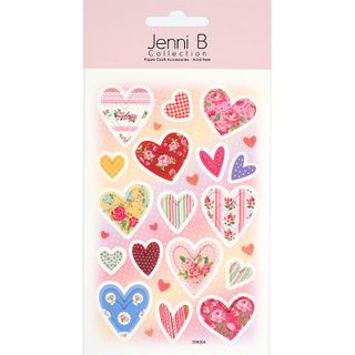 Jenni B Hearts Floral Stripe 25Pcs