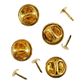 Ribbon Pin Set Gold 11mmx8mm 8pairs