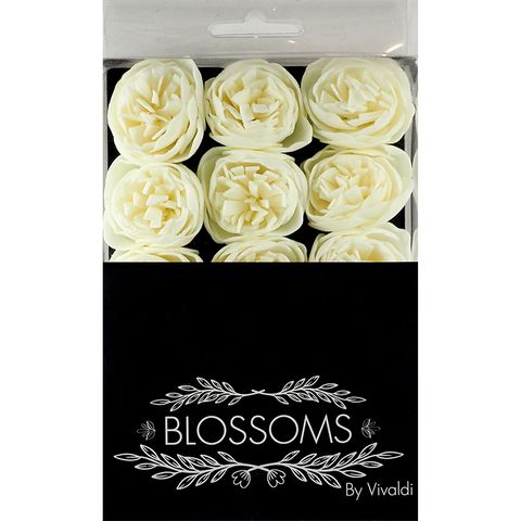 Peony Heads 40Mm 15Pc White