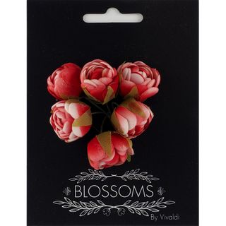 Foam Peony Dark Pink 6Pcs