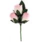 Closed Rose Head 30Mm Pink 3Pc