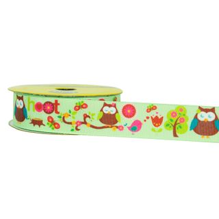 Rib 22Mm Grosgrain Owl Green 3M