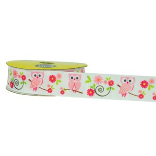 Rib 22Mm Grosgrain Owl White 3M