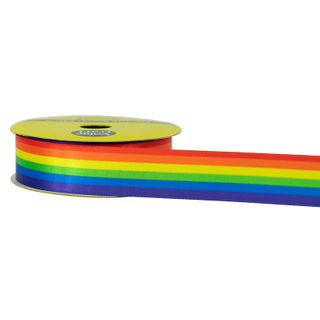 RIB 22MM SATIN RAINBOW 3M