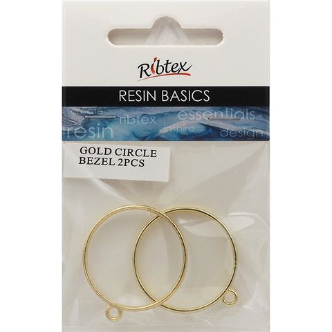 UV RESIN BEZEL FRAME CIRCLE GOLD
