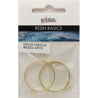 UV RESIN BEZEL FRAME CIRCLE GOLD