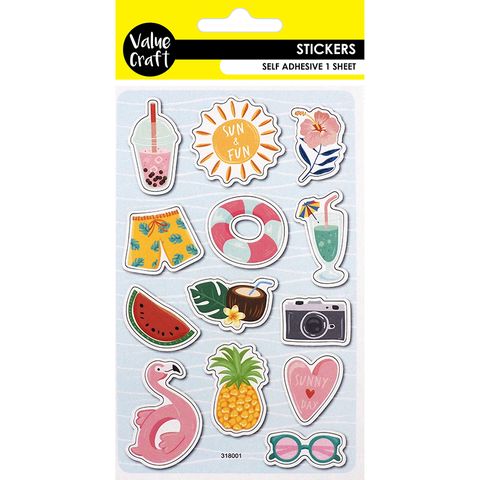 CRAFT STICKER SUMMER 1 SH