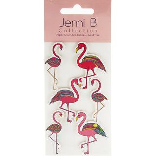 Jenni B Stickers Flamingos 6Pcs