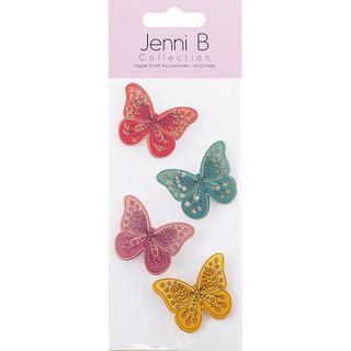 Jenni B Colourful Butterflies 4Pcs