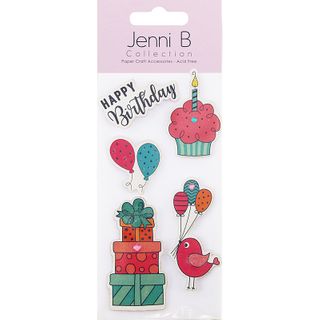 Jenni B Happy Birthday Cupcake 5Pcs