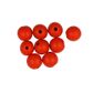 Bead Wood Round 18mm Orange 9Pcs