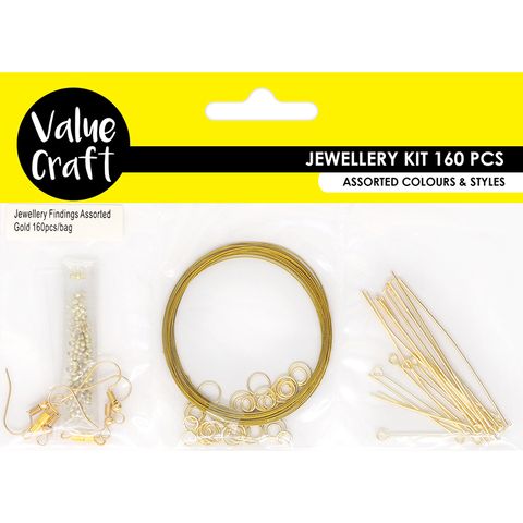 JF TRIPLE PACK ASST GLD COMPONENT 160PC