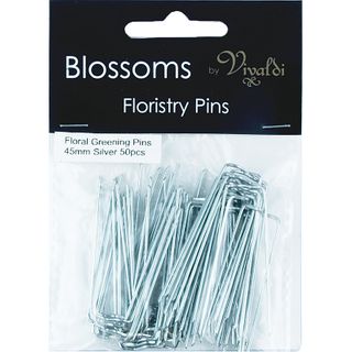 Floral Greening Pins 45mm Silver 50Pcs