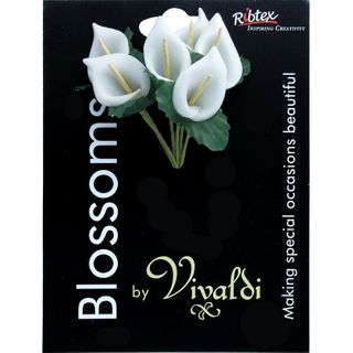 White Foam Lily Flower 1 Bunch 6 Pieces