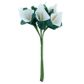 White Foam Lily Flower 1 Bunch 6 Pieces