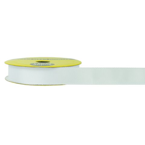 RIB 15MM GROSGRAIN WHITE 3M