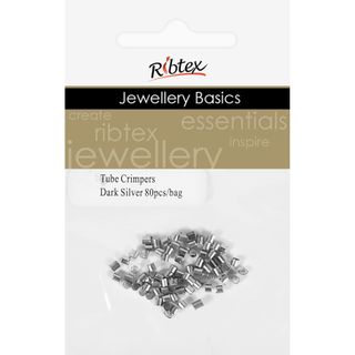 Crimpers Tube 2mm Dark Silver 80Pcs