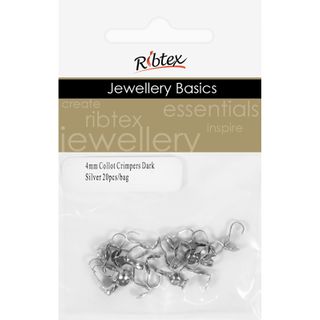 Crimpers Collot 4mm Dark Silver 20Pcs