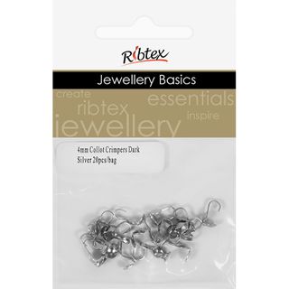 Crimpers Collot 4mm Dark Silver 20Pcs