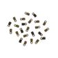 Leather Clamp 10mm Boho Gold 20Pcs