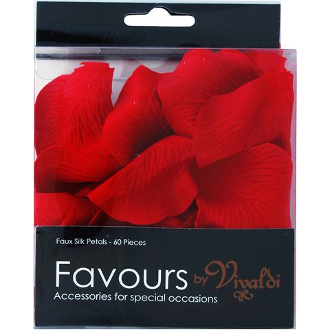 FAUX PETALS RED 60pcs