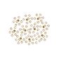 Crimpers Round 2.5mm Gold 80Pcs