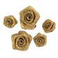 Flower Grub Rose Mixed Gold 18Pcs