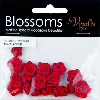 Flower Grub Rose Mixed Red 18Pcs