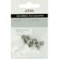 Spacer Ball Bead 8mm Silver 10Pcs