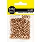 ROUND 4MM ROSE GOLD PLASTIC BEAD 20G