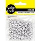 ALPHABET 6MM ROUND BEADS SILVER 20G