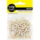 Alphabet Round Plastic Beads Gold 20g