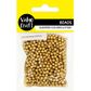 ROUND 4MM GOLD PLASTIC BEAD 20G