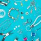 CHARM METAL DIAMANTE LOVE 4PCS