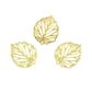CHARM METAL GOLD LEAF 22MM 6PCS
