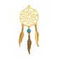 CHARM METAL DREAMCATCHER GOLD 1PC