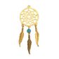 JEWELLERY CHARM DREAMCATCHER GOLD 1PC