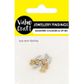 Gold and Silver Heart Beads 10pcs