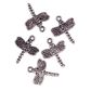 Charm - Dragonfly 16x20mm Silver 6Pcs