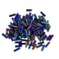 Bead Bugle Glass 6Mm Black Ab 25G