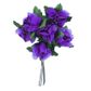 Flower Organza Rose Bud 6Head Purple