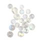 Bead Glass Round Facet 6-8Mm Cry Ab 20Pc