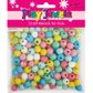 BB WOOD BEAD PASTEL MIX MED 125g