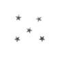 STAR SPACERS SILVER 5PCS