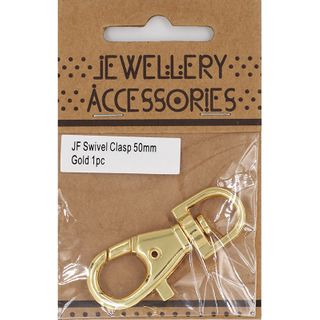 JF SWIVEL CLASP 50MM GOLD 1PC