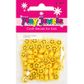 PJ YELLOW ROUND BEADS EMOJI 15g