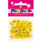 PJ YELLOW ROUND BEADS EMOJI 15g