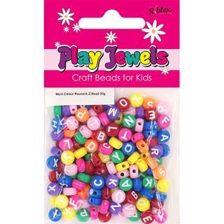 PJ MULTI COLOUR ROUND WHITE A-Z