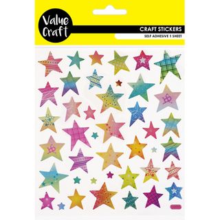 STICKERS IRREGULAR STARS MULTI 1SH